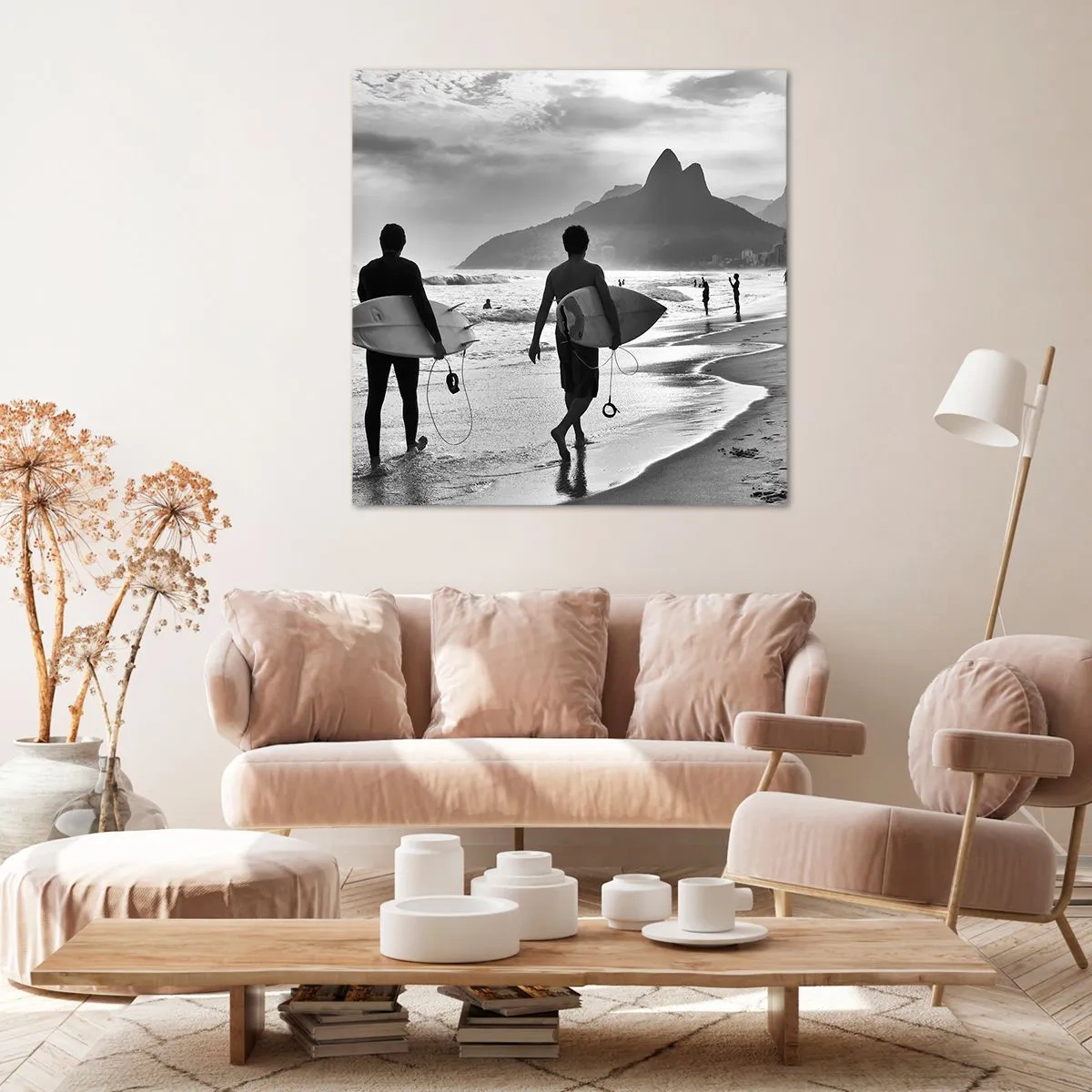 Bild auf Leinwand - Leinwandbild - Single-Wave-Samba - 60x60 cm