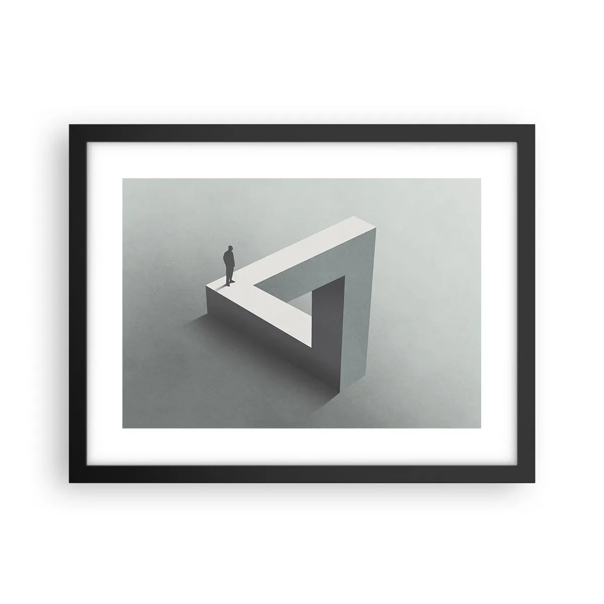 Poster in einem schwarzem Rahmen - Es ist also doch möglich - 40x30 cm