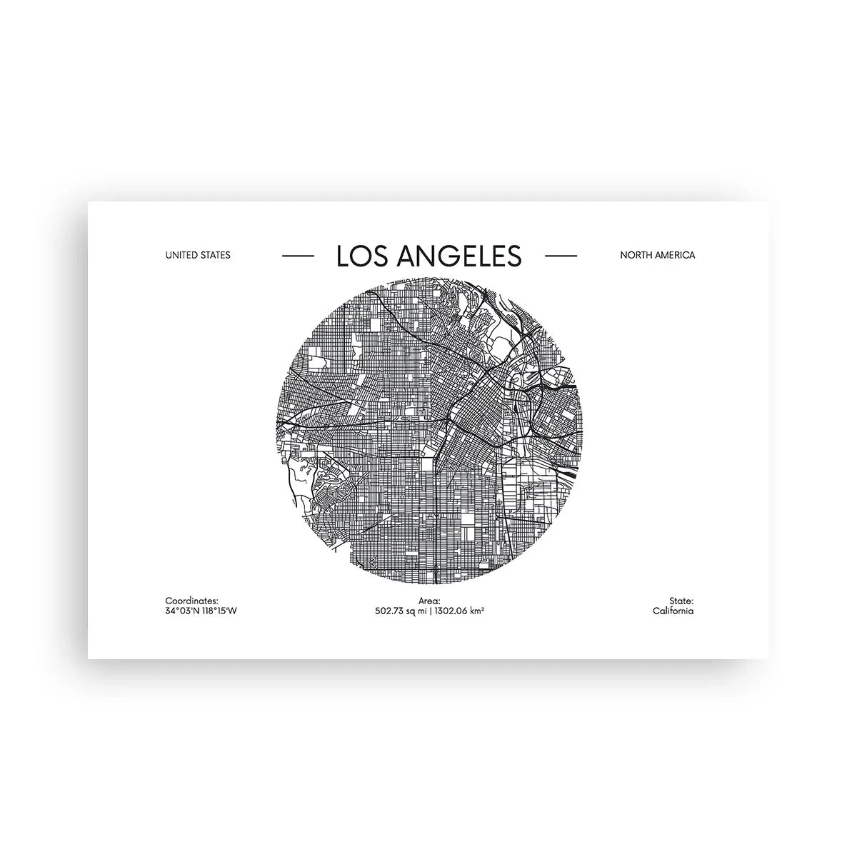 Poster - Anatomie von Los Angeles - 91x61 cm