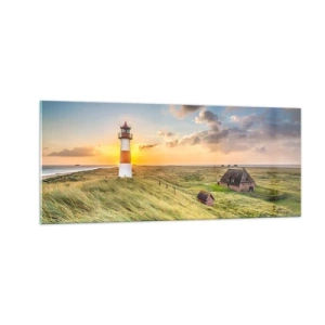 Glasbild - Bild auf glas - Zwischen den Wellen - 100x40 cm