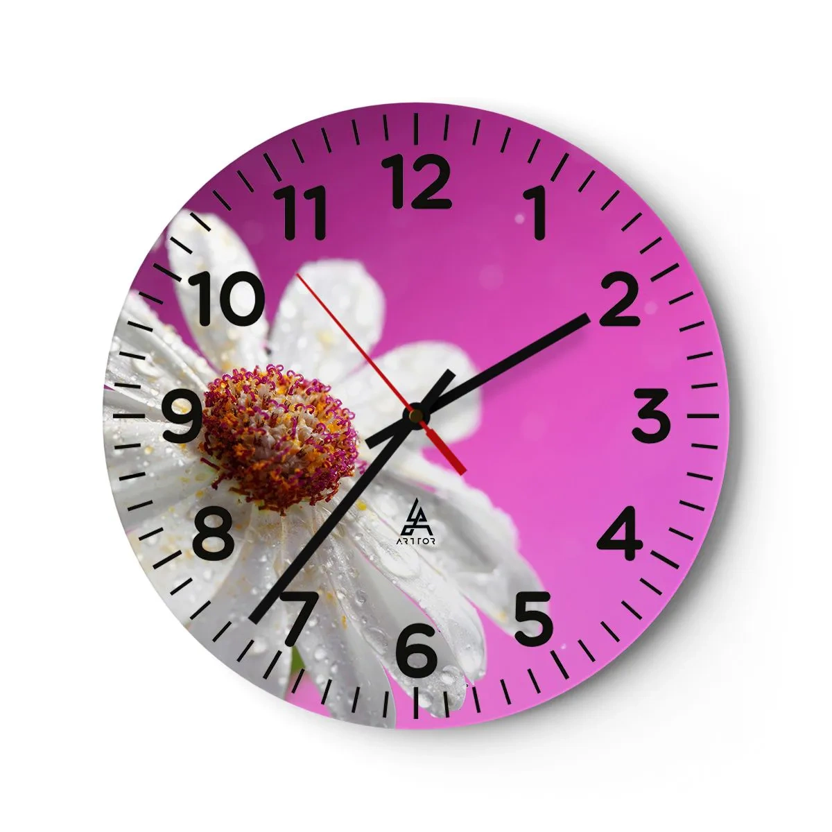 Wanduhr - Glasuhr - Bescheiden in seiner Schönheit - 30x30 cm