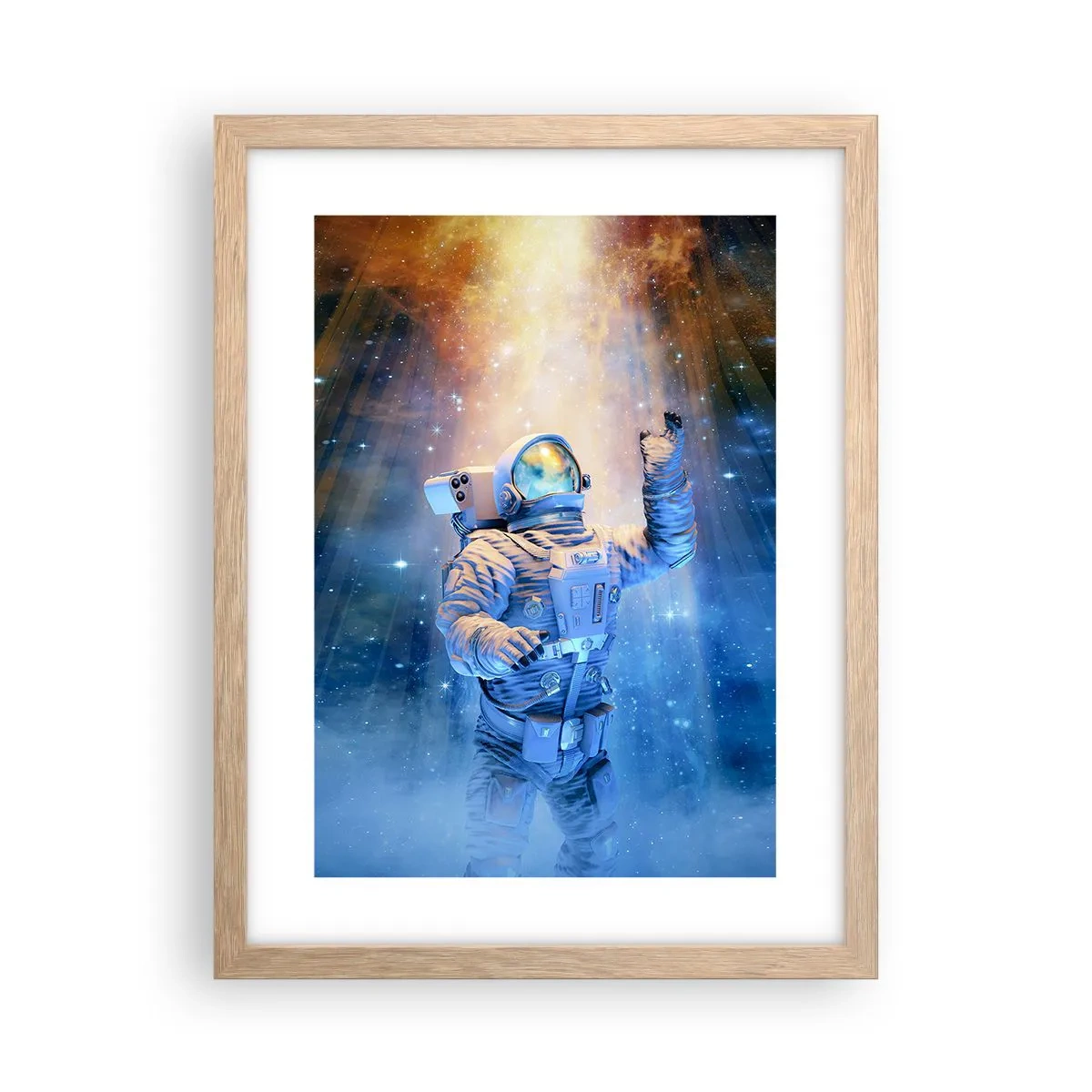 Poster in einem Rahmen aus heller Eiche - Endlich am Ende - 30x40 cm