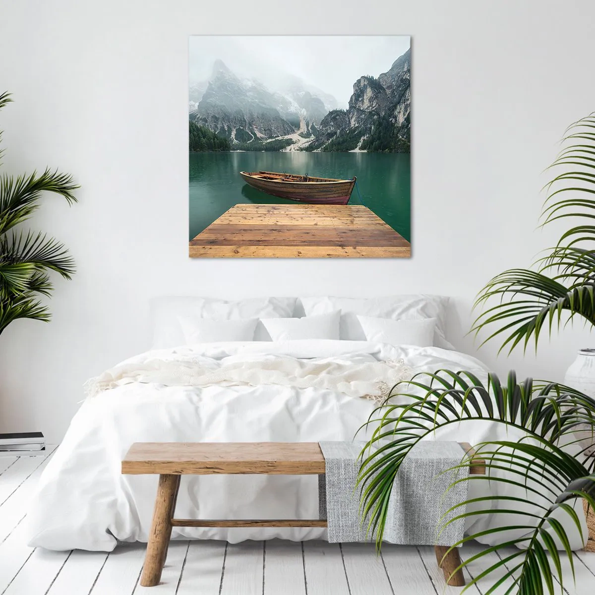 Bild auf Leinwand - Leinwandbild - Und die stolzen Felsen der Stirn - 30x30 cm