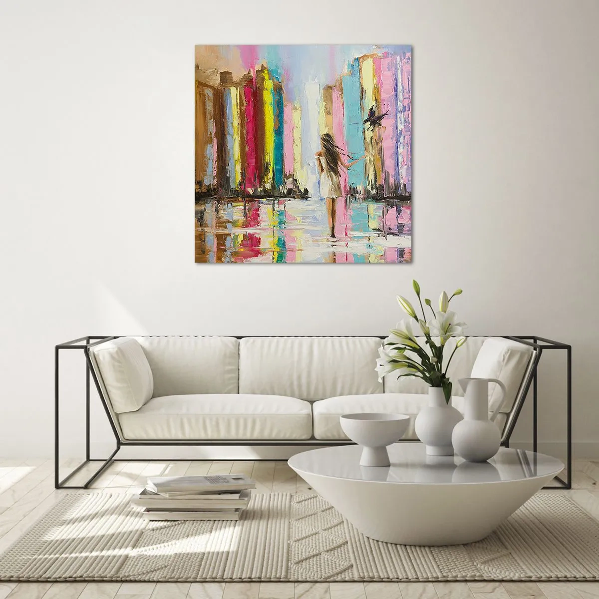 Glasbild - Bild auf glas - Folge mir - 70x70 cm