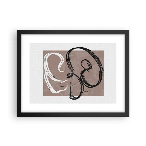 Poster in einem schwarzem Rahmen - Komposition – die Suche nach Fülle - 40x30 cm