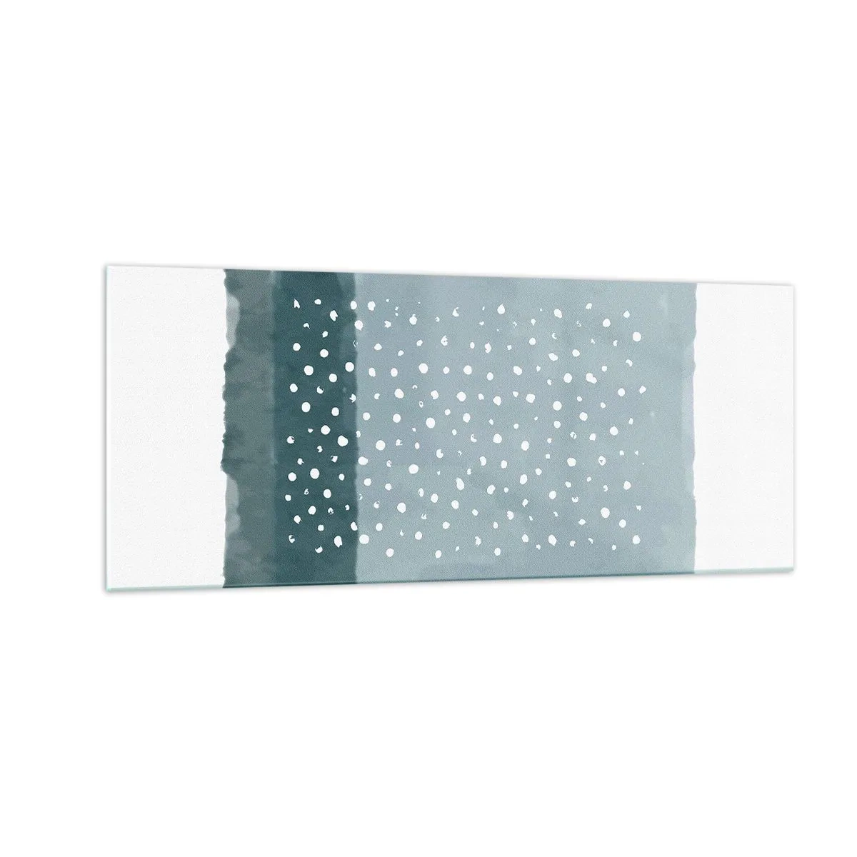 Glasbild - Bild auf glas - Auf Blau gewachsen - 100x40 cm