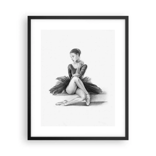 Poster in einem schwarzem Rahmen - Vom Tanz verzaubert - 40x50 cm