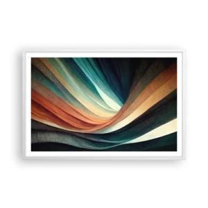 Poster in einem weißen Rahmen - Aus Farben gewebt - 91x61 cm