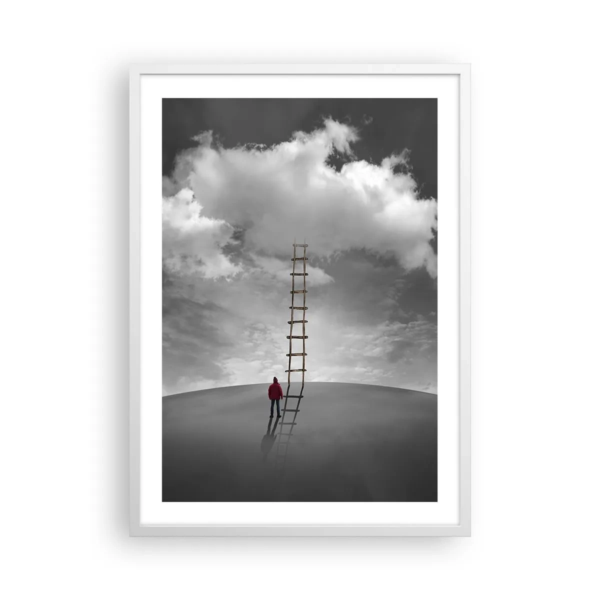Poster in einem weißen Rahmen - Alles ist möglich - 50x70 cm