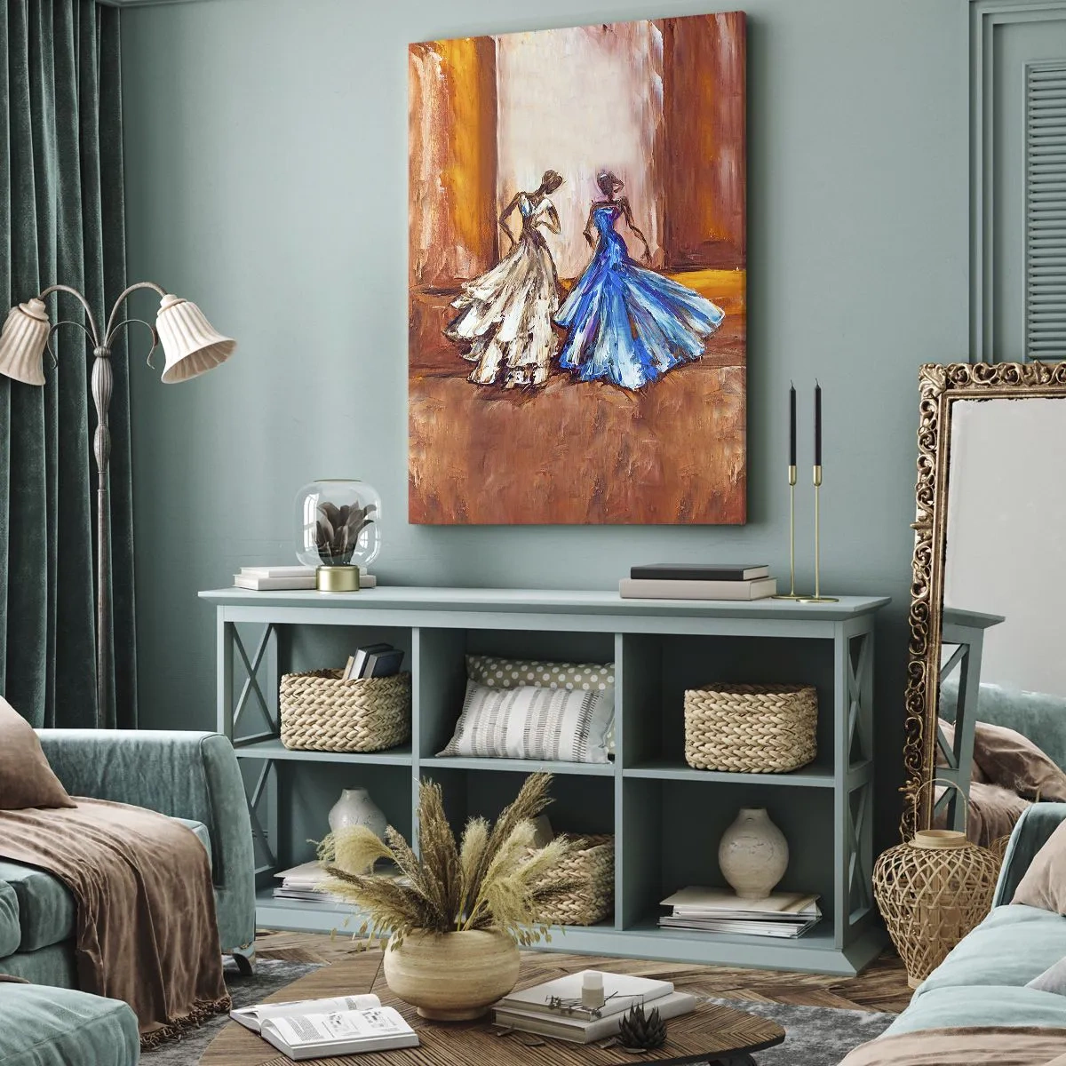 Bild auf Leinwand - Leinwandbild - Ein dankbares Duo - 45x80 cm