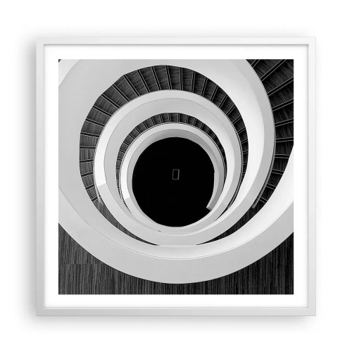Poster in einem weißen Rahmen - Zum Kern der Sache - 60x60 cm