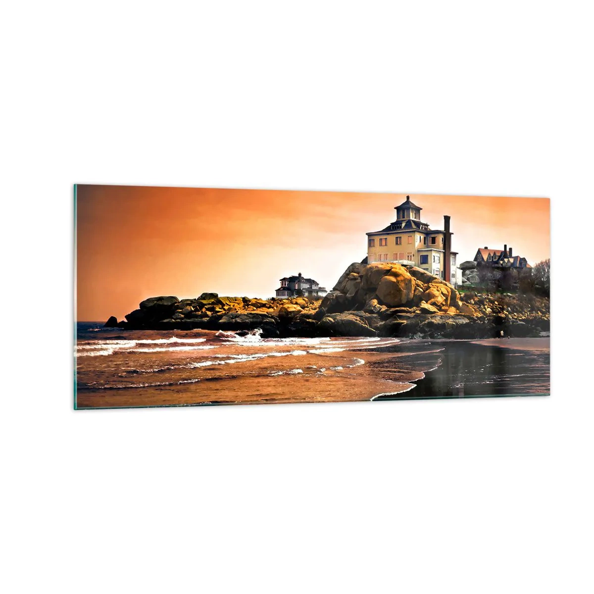 Glasbild - Bild auf glas - Eleganz der Westküste - 100x40 cm