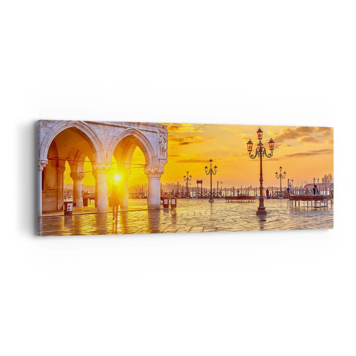 Bild auf Leinwand - Leinwandbild - Wo sind alle? - 90x30 cm