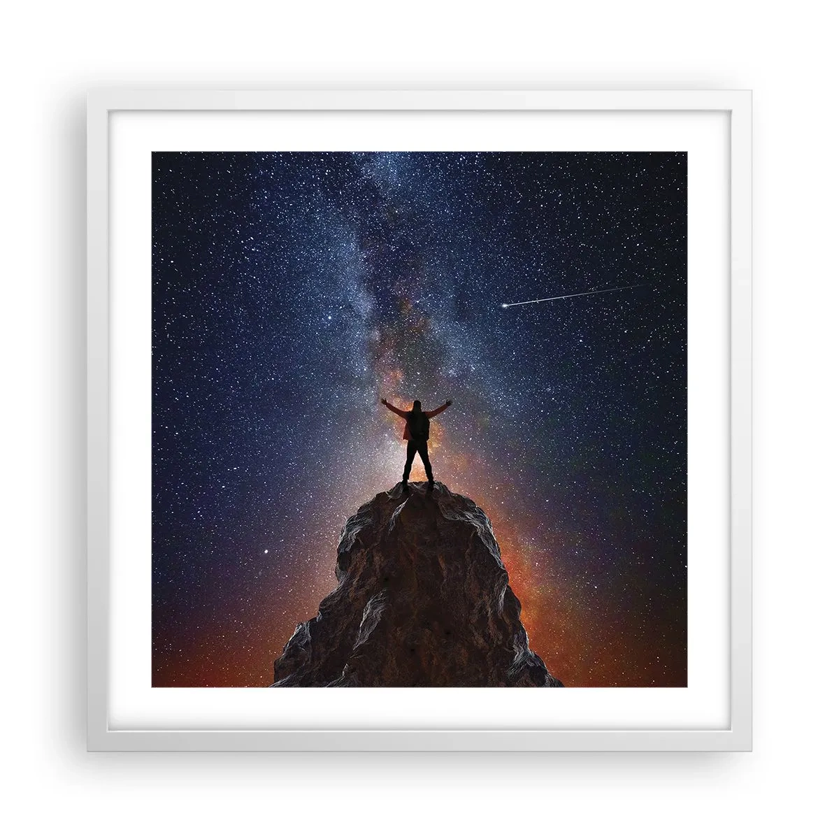 Poster in einem weißen Rahmen - Die Macht ist mit mir! - 50x50 cm