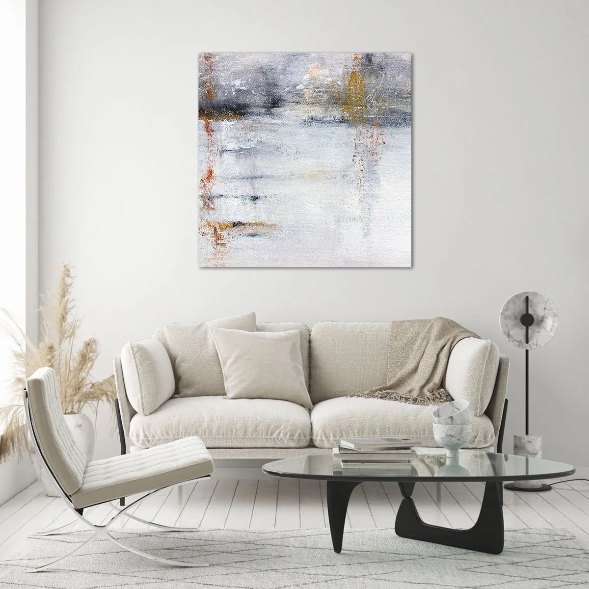 Glasbild - Bild auf glas - Hinter dem Luftvorhang - 60x60 cm