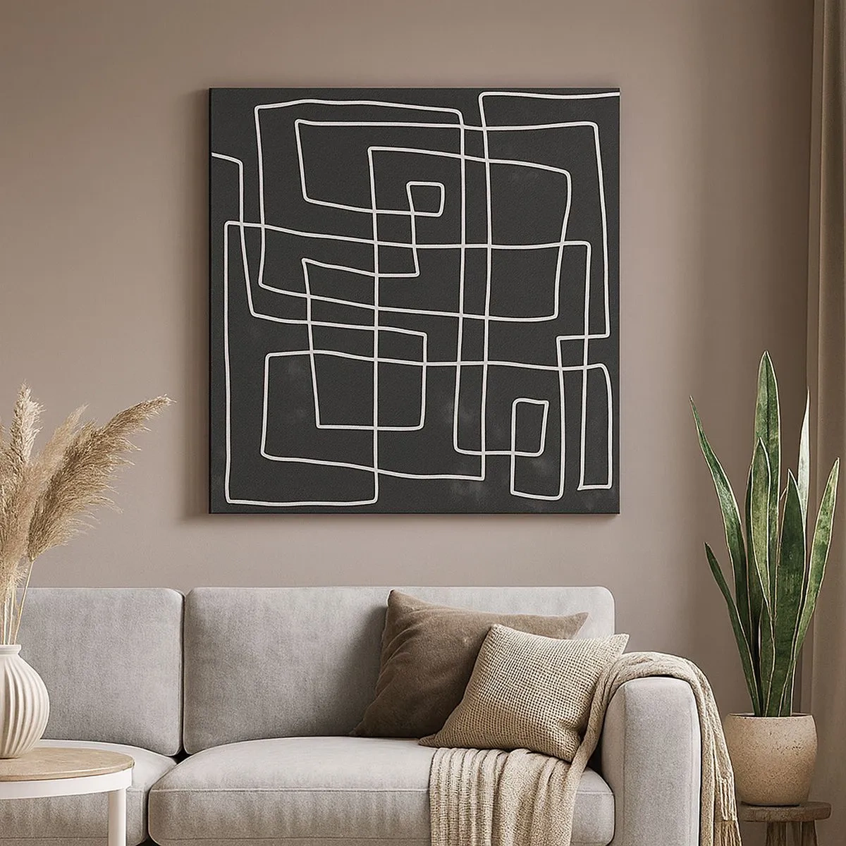 Bild auf Leinwand - Leinwandbild - Nicht so einfach - 30x30 cm