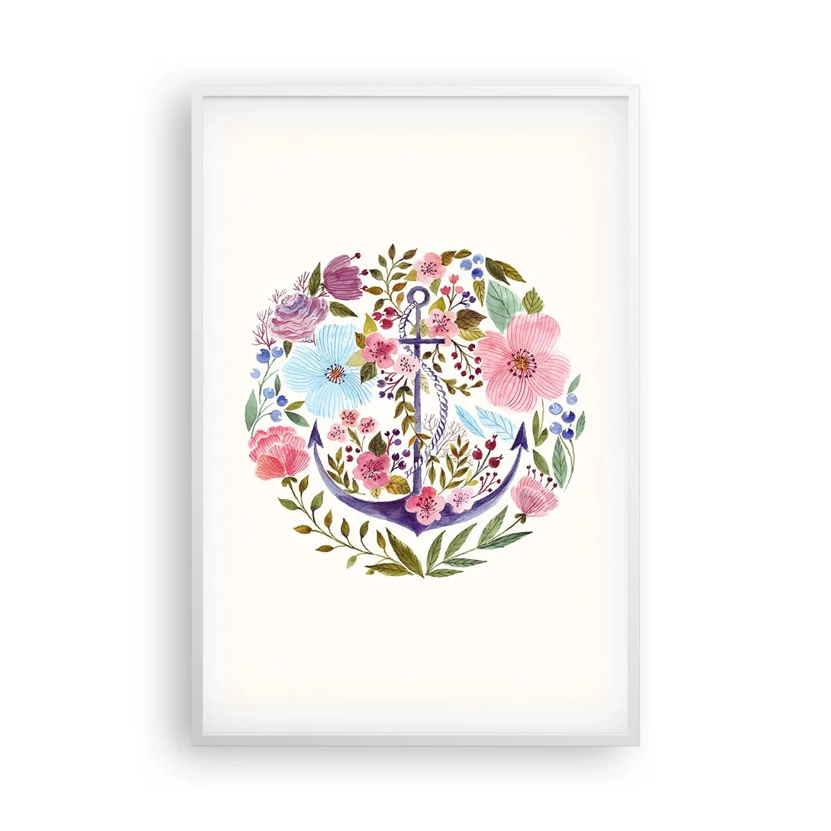 Poster in einem weißen Rahmen - Guter Traum eines Seemanns - 61x91 cm