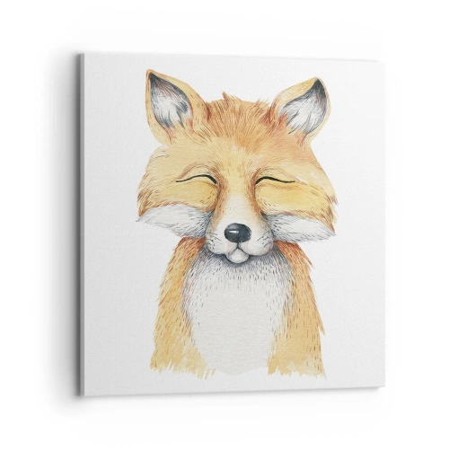 Bild auf Leinwand - Leinwandbild - Fuchsstimmungen - 70x70 cm