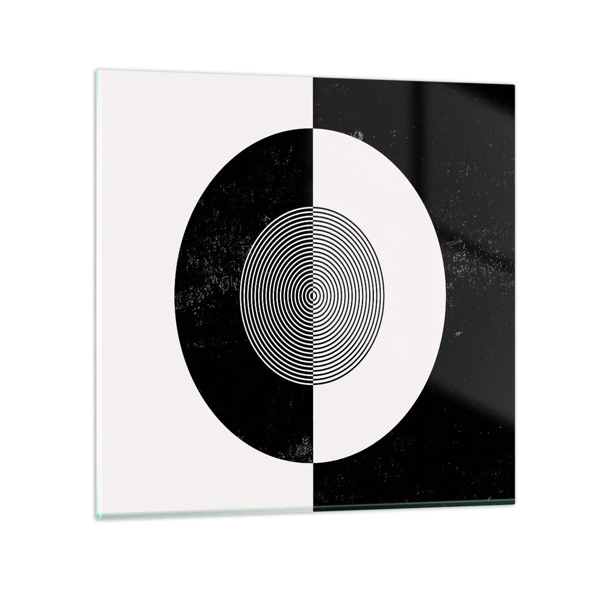 Glasbild - Bild auf glas - Harmonie in Schwarz und Weiß - 30x30 cm