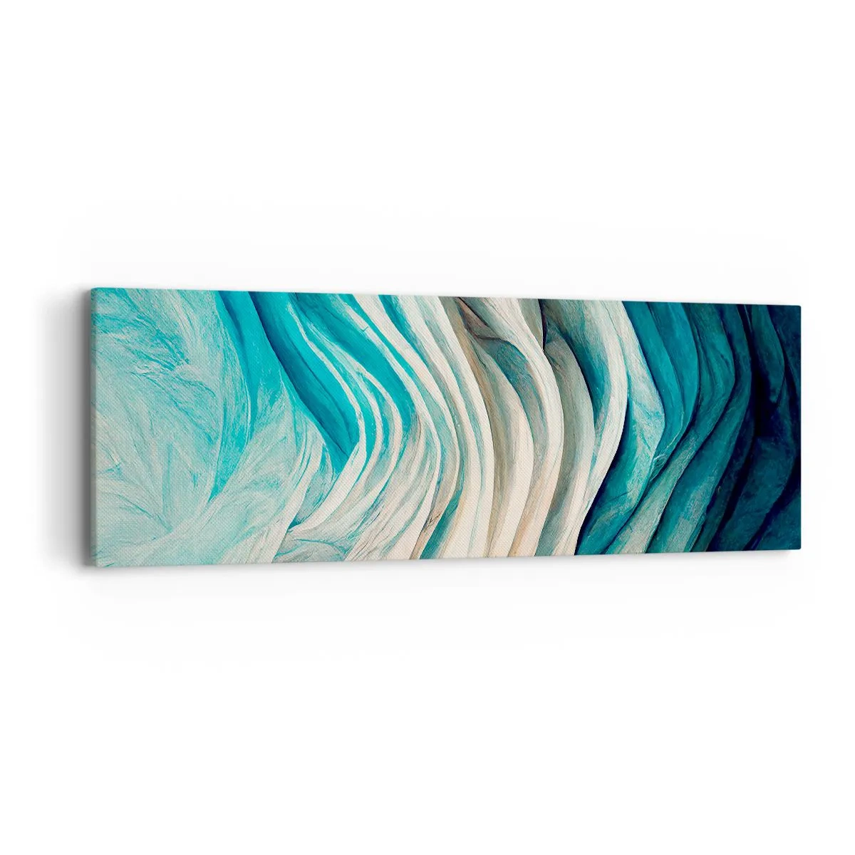 Bild auf Leinwand - Leinwandbild - Blaue Unersättlichkeit - 90x30 cm