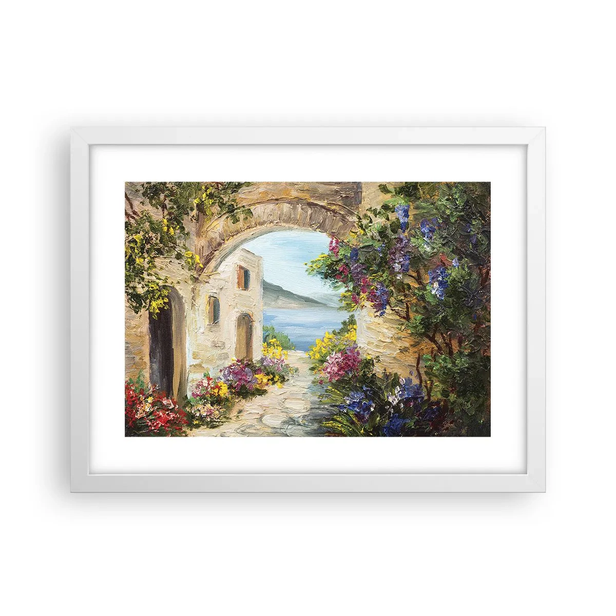 Poster in einem weißen Rahmen - Charme einer Küstenprovinz - 40x30 cm