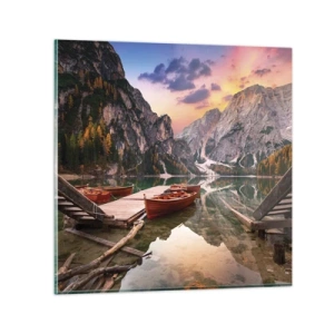 Glasbild - Bild auf glas - Versprechen des Tages - 40x40 cm