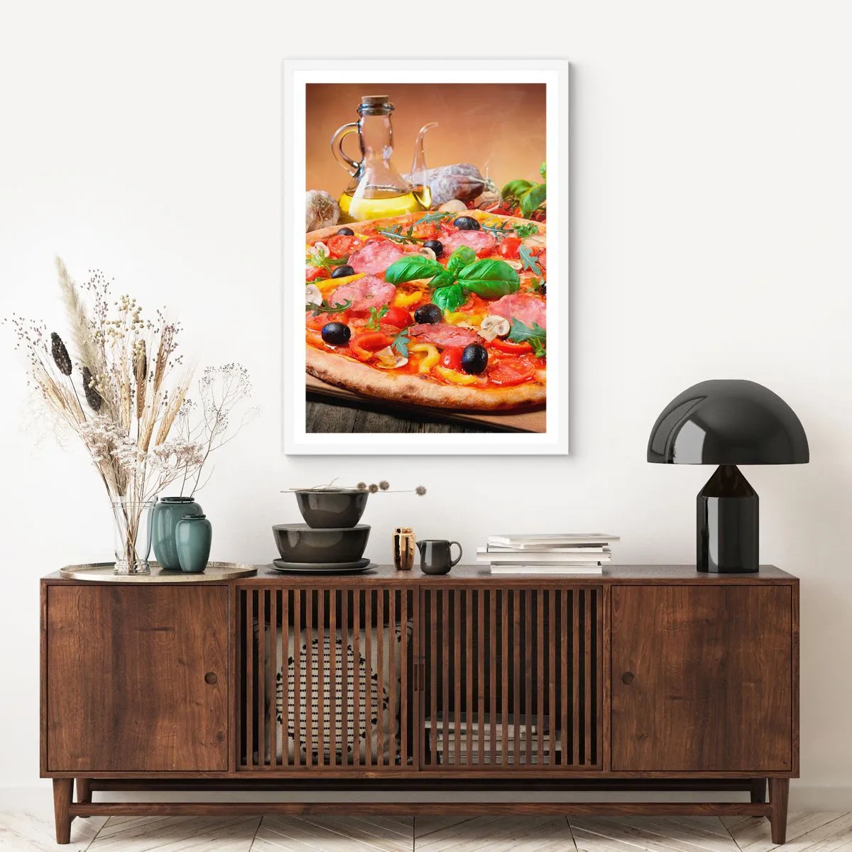 Poster in einem weißen Rahmen - Mit echtem italienischem Flair - 50x70 cm