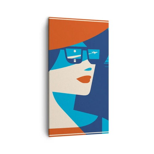 Bild auf Leinwand - Leinwandbild - Urlaubsreise - 45x80 cm