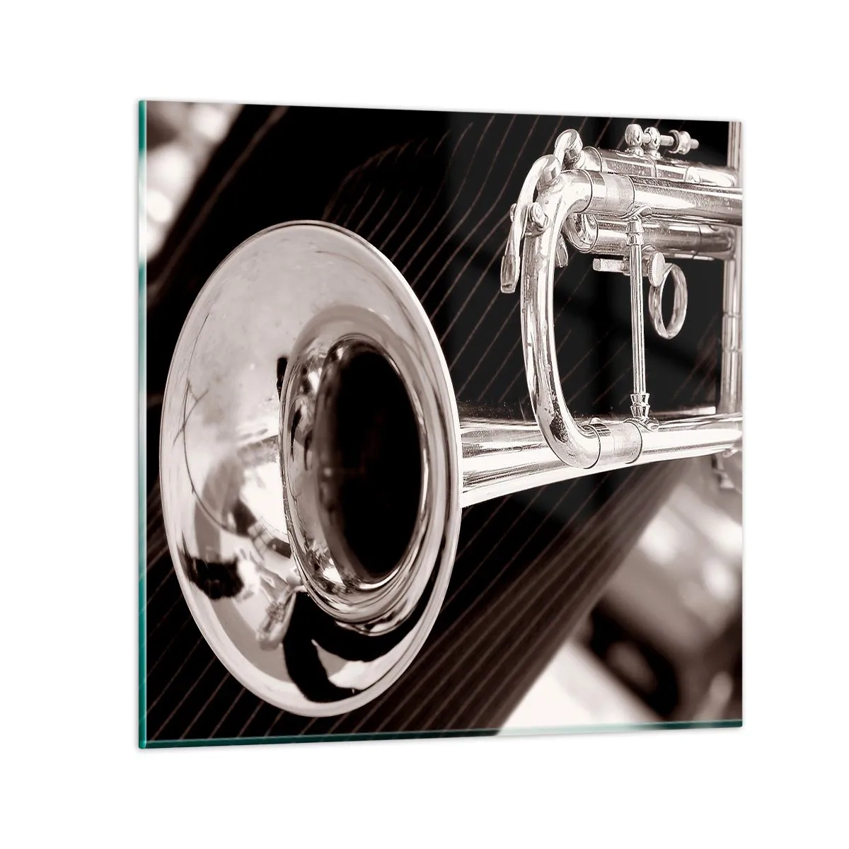 Glasbild - Bild auf glas - Eine musikalische Reise in die 1930er Jahre - 40x40 cm