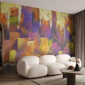 Fototapete Premium Sand - Metropolitische Komposition - Abstraktion, Stück, Moderne Kunst - 150x105 cm