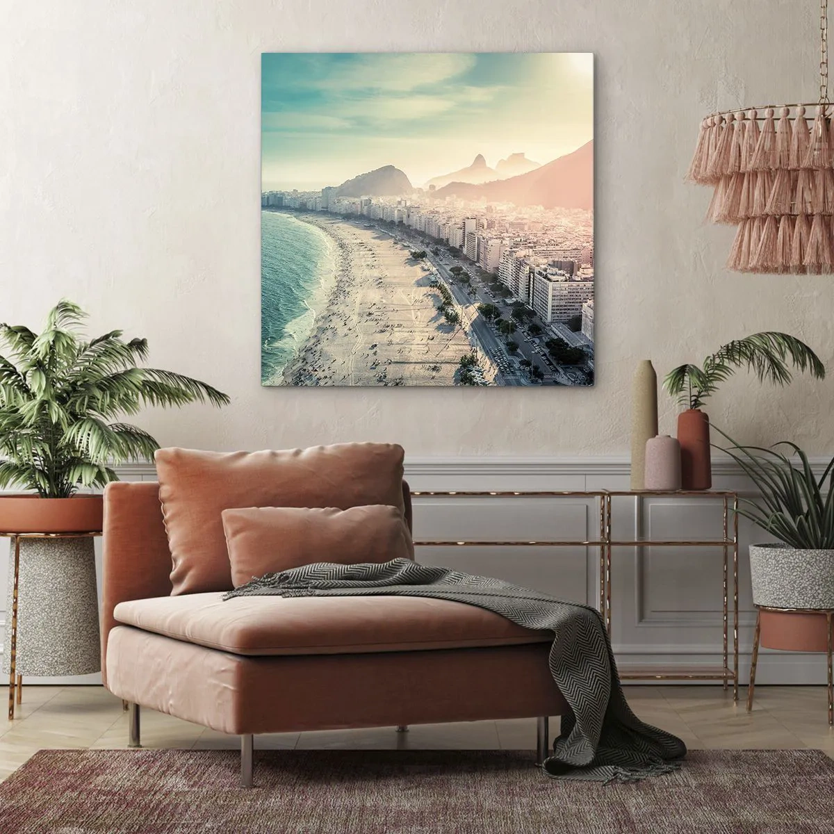 Bild auf Leinwand - Leinwandbild - Ewiger Urlaub in Rio - 50x50 cm