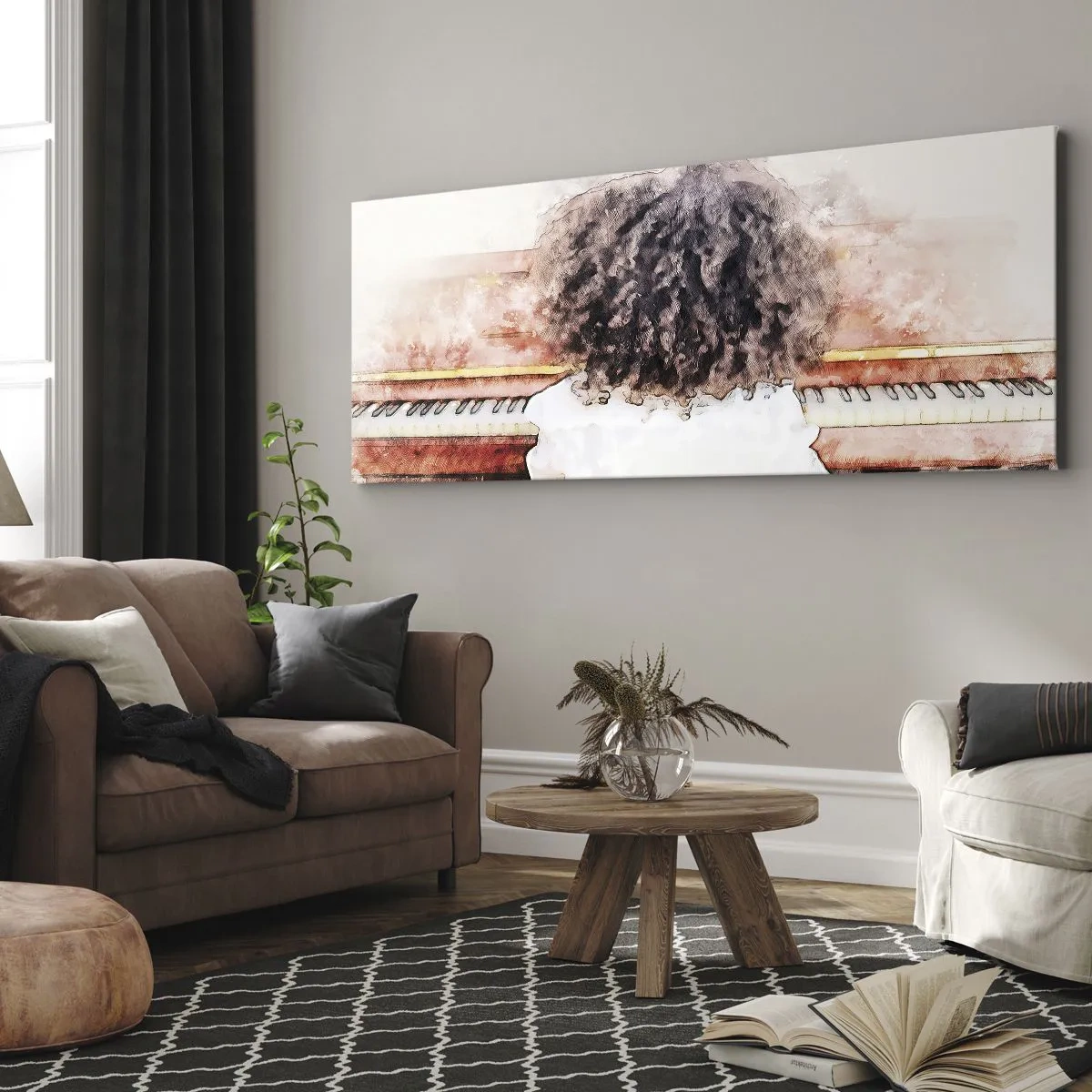 Bild auf Leinwand - Leinwandbild - In der neuen Welt - 100x40 cm
