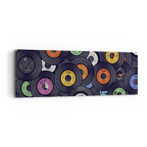 Bild auf Leinwand - Leinwandbild - Farben der Klassiker - 90x30 cm