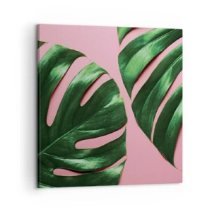 Bild auf Leinwand - Leinwandbild - Rendezvous im Grünen - 60x60 cm