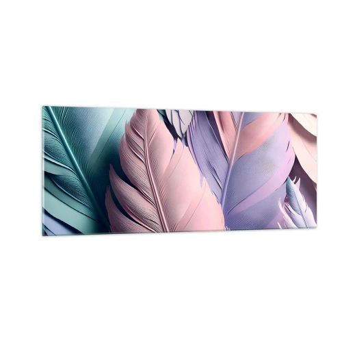 Glasbild - Bild auf glas - Vogel-Chic - 100x40 cm