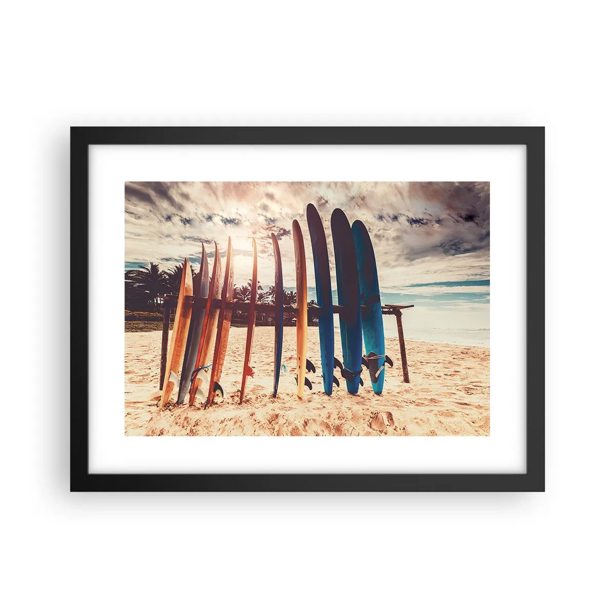 Poster in einem schwarzem Rahmen - Gute Nacht bis morgen - 40x30 cm