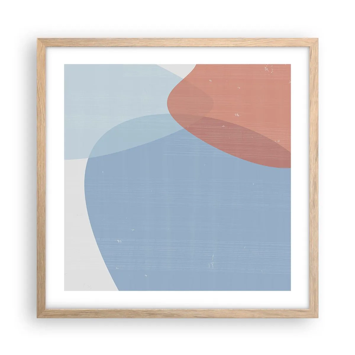 Poster in einem Rahmen aus heller Eiche - Pastellbeziehungen - 50x50 cm