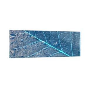 Glasbild - Bild auf glas - Leben in Blau - 90x30 cm