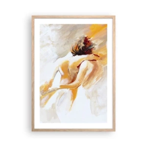 Poster in einem Rahmen aus heller Eiche - Am Himmel der Nähe - 50x70 cm