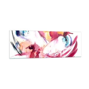 Glasbild - Bild auf glas - Die Welt gedeiht in der Nähe - 90x30 cm