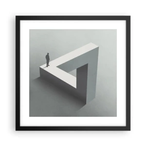 Poster in einem schwarzem Rahmen - Es ist also doch möglich - 40x40 cm