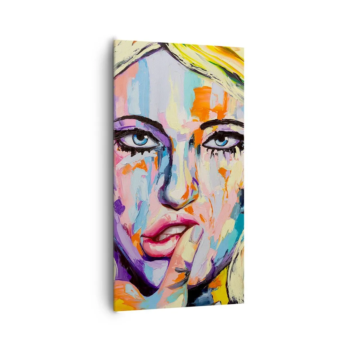 Bild auf Leinwand - Leinwandbild - Schau ihr direkt in die Augen - 65x120 cm