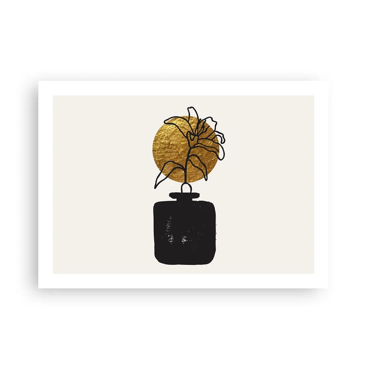 Poster - Schönheit ist Gold wert - 70x50 cm