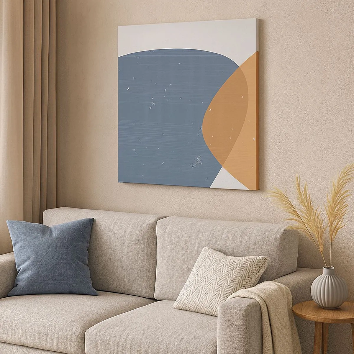 Bild auf Leinwand - Leinwandbild - Ovale und Einflüsse - 30x30 cm