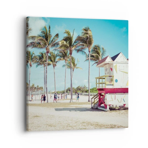 Bild auf Leinwand - Leinwandbild - Dir steht ein schöner Tag bevor - 40x40 cm