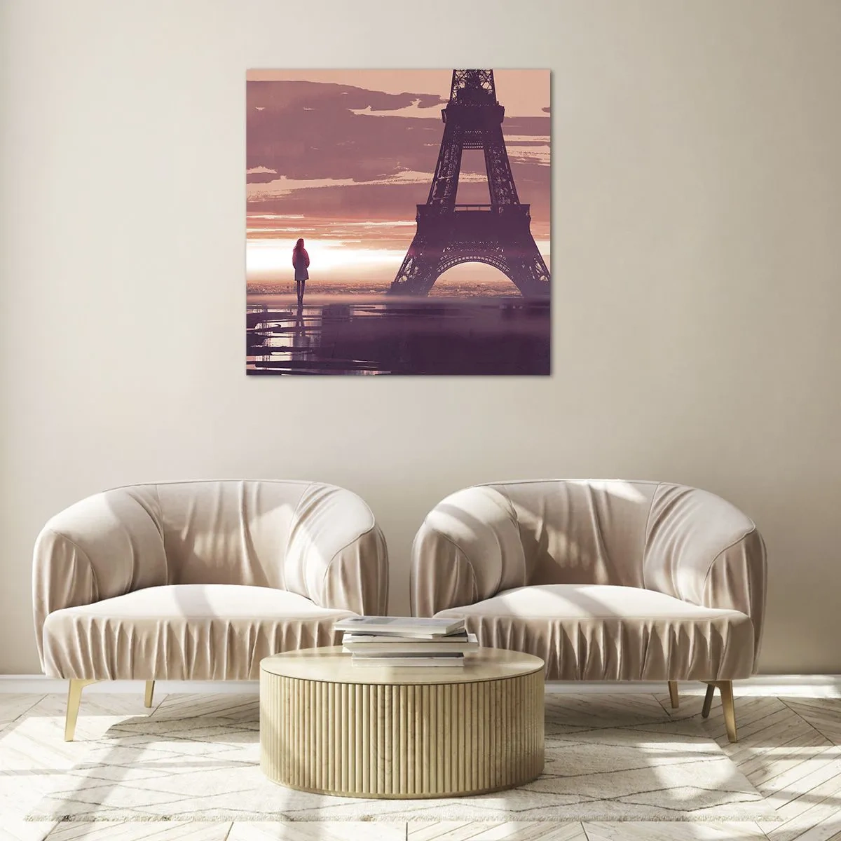 Glasbild - Bild auf glas - Nur zwei davon - 70x70 cm