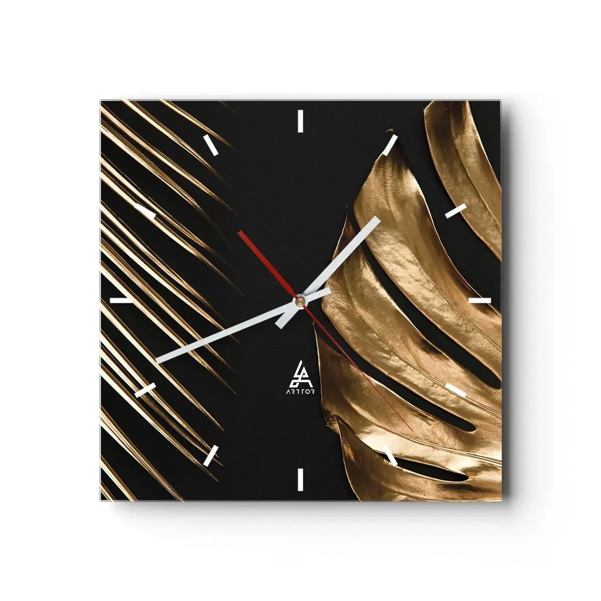 Wanduhr - Glasuhr - Anders und genauso teuer - 40x40 cm