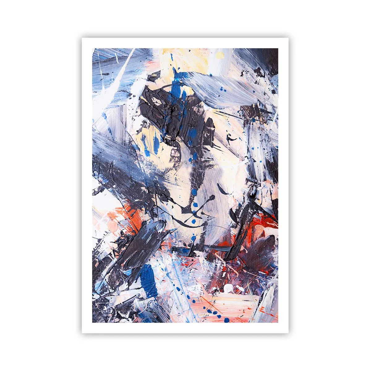 Poster - Verrückter Tanz der Abstraktion - 70x100 cm