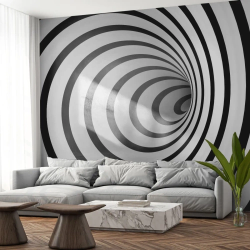 Selbstklebende Fototapete Deluxe Sticker - Sie können dem auch nicht widerstehen? - Abstraktion, 3D, Wirbel - 400x280 cm