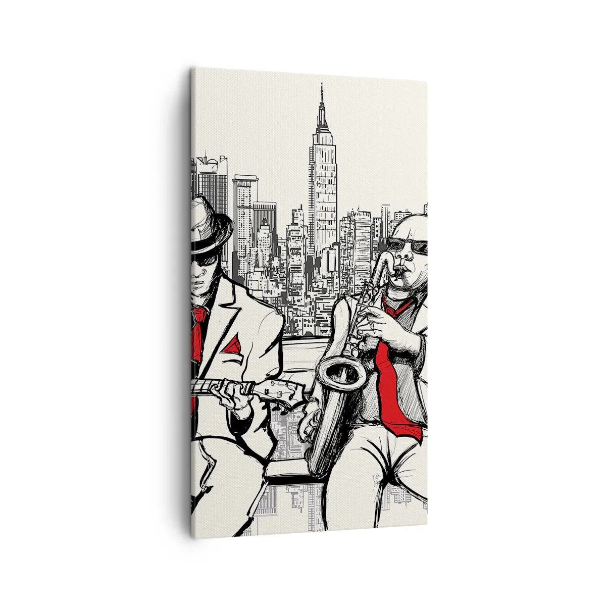 Bild auf Leinwand - Leinwandbild - New Yorker Improvisation - 45x80 cm